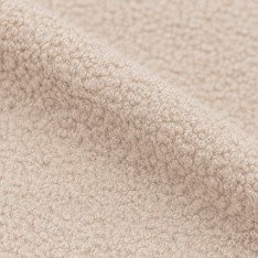 Tissu Lainage Bouclette Beige Clair