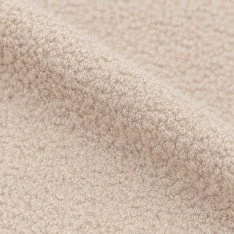 Tissu Lainage Bouclette Beige Clair