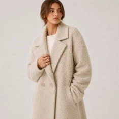 Boucle Fabric Curly Light Beige Boucle Fabric Curly Light Beige