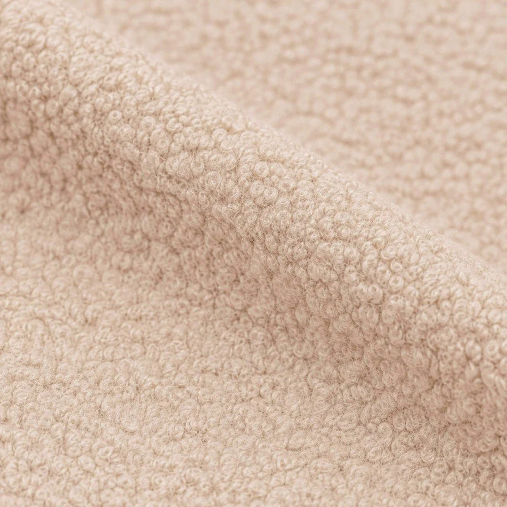 Tessuto Bouclé Pesante Sabbia Beige