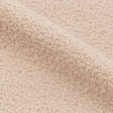 Tissu Lainage Bouclette Sable Beige