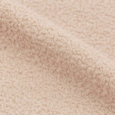 Boucle Fabric Curly Sand Beige