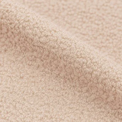 Boucle Stoff Locken Sand Beige