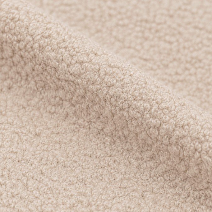 Boucle Stof Krøllet Sand Beige Boucle Stof Krøllet Lys Beige - (Boucle Stof (Metervare))