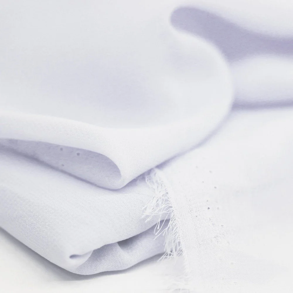 Polyester Stof Coupon 4 Meter Wit Chiffon Stof Coupon 4 Meter Wit - (Stoffen Goedkoop)