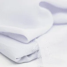 Chiffon Stof 4 Meter Stofrester Hvid