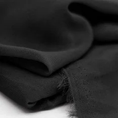 Chiffon Stof 4 Meter Stofrester Sort