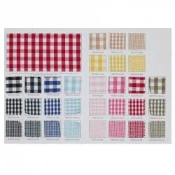 Cotton Gingham Fabric Sample Card Cotton Gingham Fabric Sample Card
