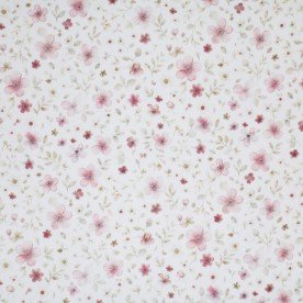 Cotton Poplin Digital Print - Berry Flower Branches