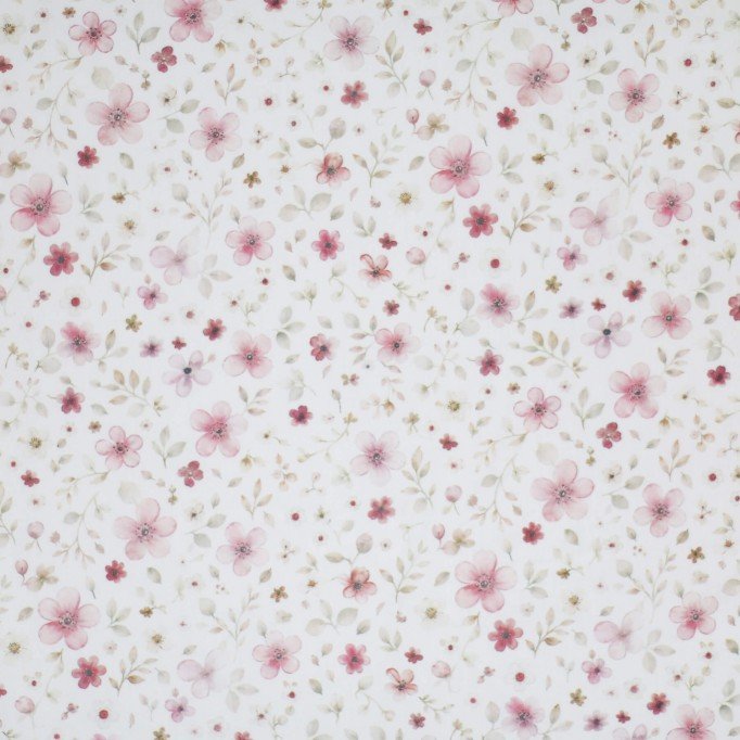 Baumwoll Popeline Digital - Konfetti Herzen Beige - (Baumwolle Poplin Gemustert)