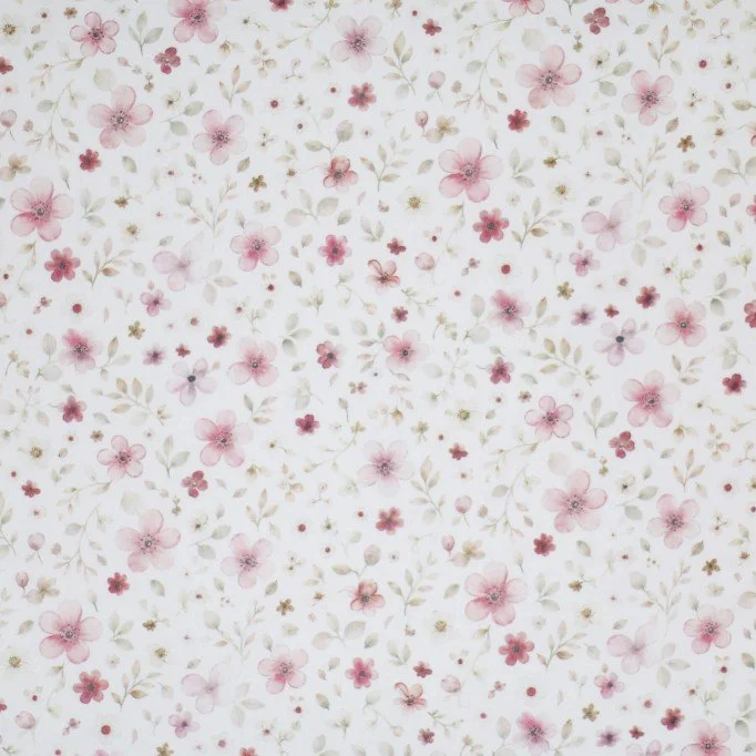 Cotton Poplin Digital Print - Confetti Hearts Beige - (Cotton Poplin Printed)