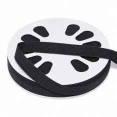 Köperband Baumwolle Schwarz 15mm 