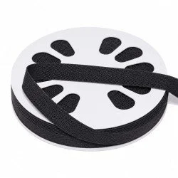 Köperband Baumwolle Schwarz 15mm 