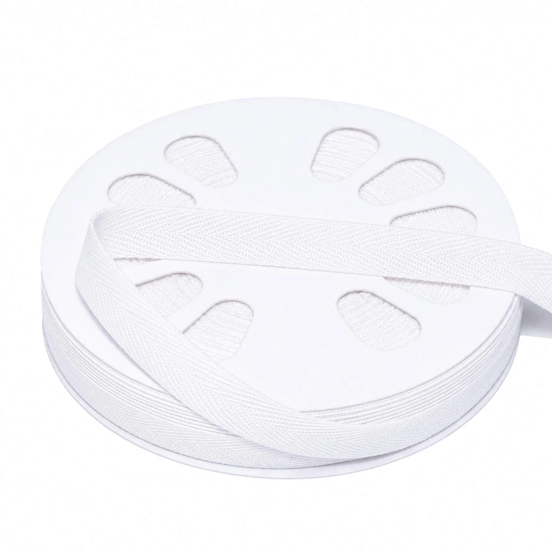 Keperband Katoen Wit 15mm