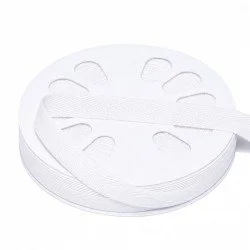 Cotton Twill Ribbon White 15mm