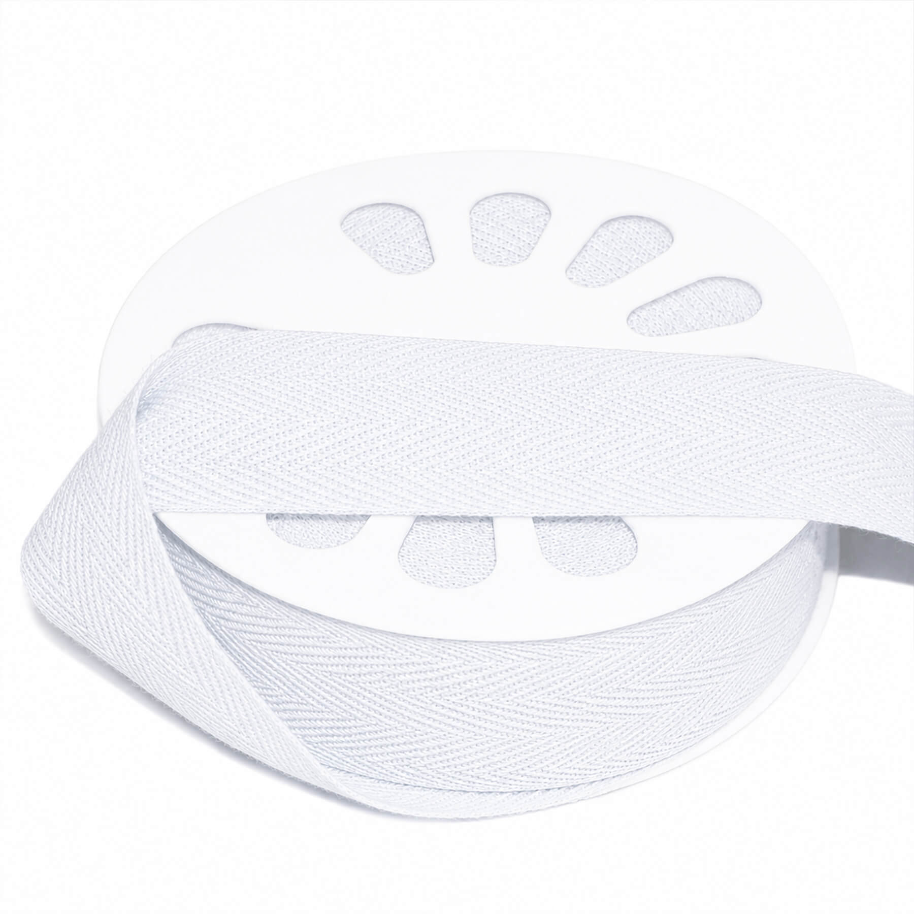 Keperband Katoen Wit 25mm