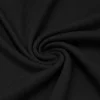 Tissu Interlock 100% Coton Noir