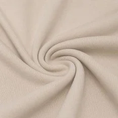 Tissu Interlock 100% Coton Beige Clair