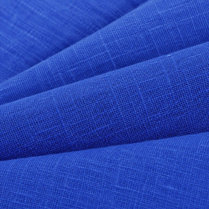 Leinenstoff (Enzymwashed) Kobalt  - (Leinenstoffe Enzymwashed)