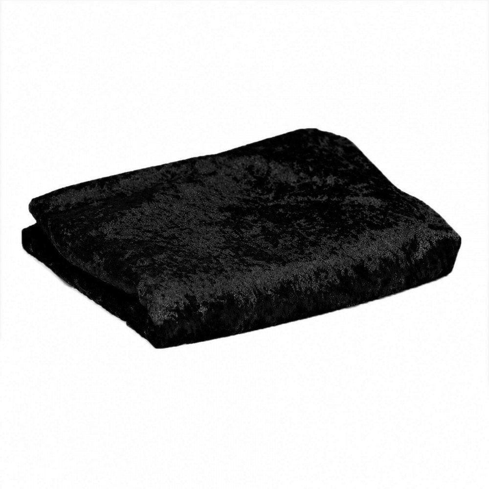 Panne Velvet Fabric 4 Meter Coupon Black Panne Velvet Fabric 4 Meter Coupon Black