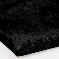 Tissu Panne De Velours Coupon De 4 Mètres Noir Tissu Panne De Velours Coupon De 4 Mètres Noir
