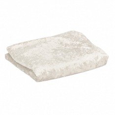 Velour De Panne Stof Coupon 4 Meter Creme