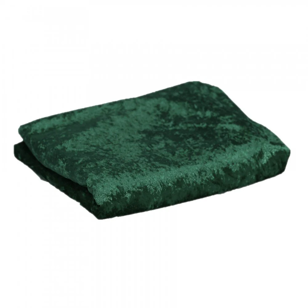 Velour De Panne Stof Coupon 4 Meter Donker Groen