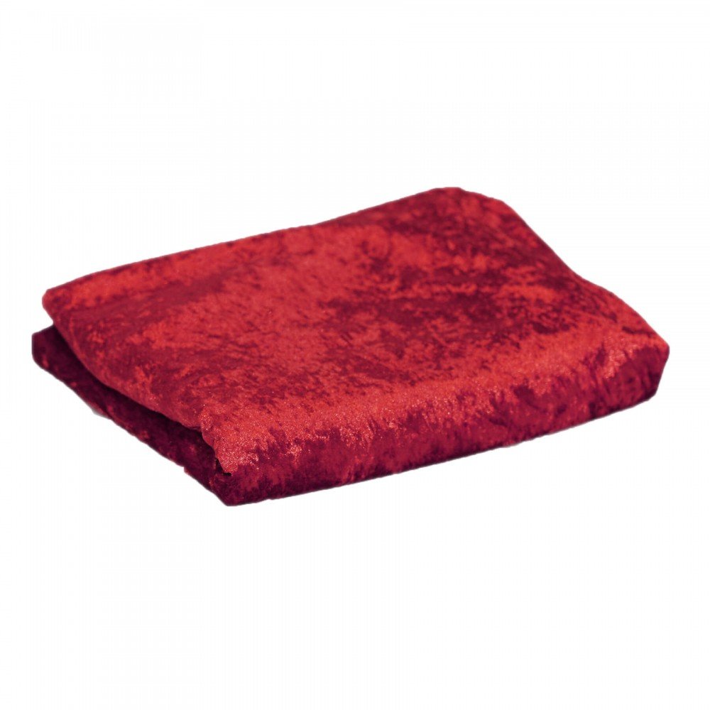 Panne Velvet Fabric 4 Meter Coupon Dark Red Panne Velvet Fabric 4 Meter Coupon Dark Red