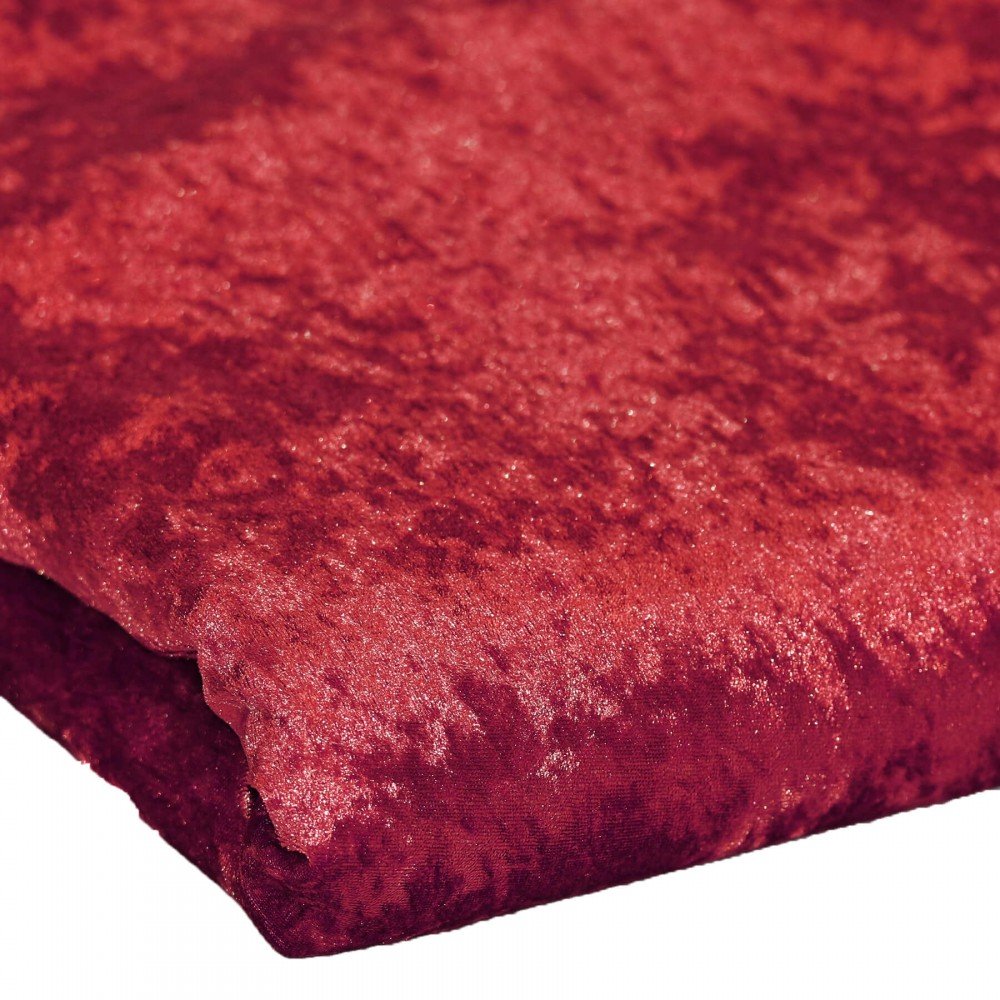 Panne Velvet Fabric 4 Meter Coupon Dark Red Panne Velvet Fabric 4 Meter Coupon Dark Red