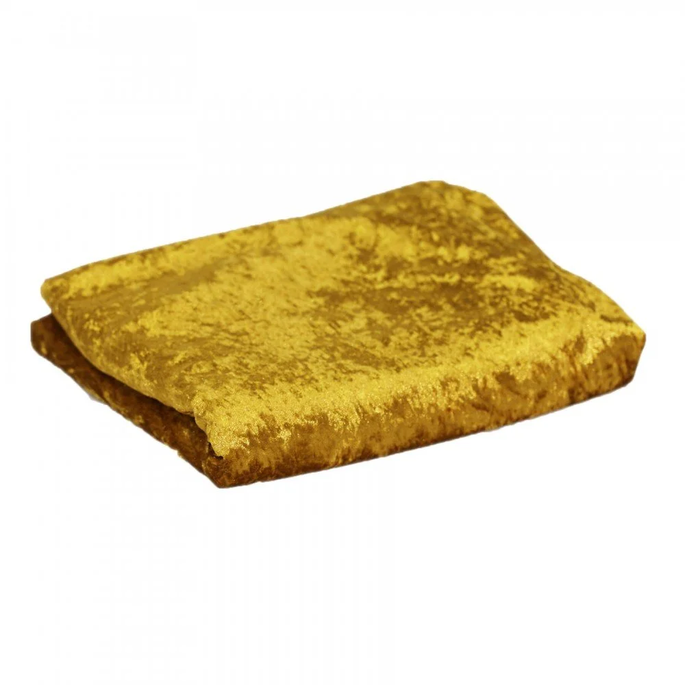 Tessuto Velluto Panné 4 Metri Resti Oro