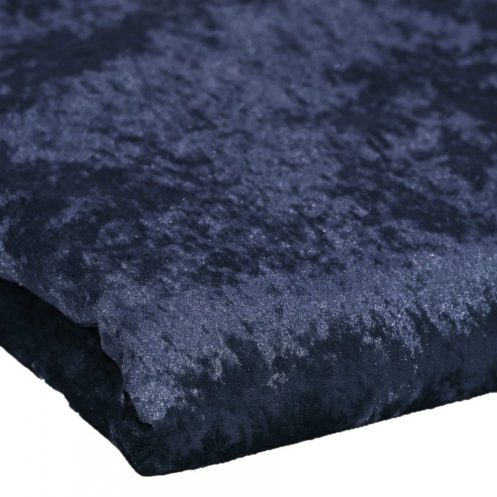 Velours Stof Coupon 4 Meter Marine Velour De Panne Stof Coupon 4 Meter Marine - (Stoffen Goedkoop)