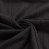 Pointelle Cotton Jersey Fabric (Stripes) Black