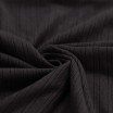 Tissu Jersey Pointelle Rayures Noir en Coton Tissu Jersey Pointoille (Rayures) Noir - (Tissus Jersey)
