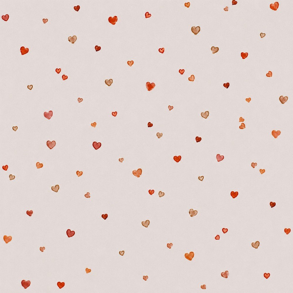 Cotton Poplin Digital Print - Confetti Hearts Beige Cotton Poplin Digital Print - Confetti Hearts Beige - (Cotton Poplin Printed)