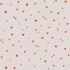 Poplin Katoen Digitale Print - Confettihartjes Beige