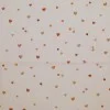Cotton Poplin Digital Print - Confetti Hearts Beige
