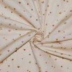 Cotton Poplin Digital Print - Confetti Hearts Beige - (Cotton Poplin Printed)