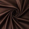 Bomuld Satin Poplin Stof Brun - (Dekorationsstoffer)