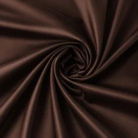 Tessuto Popeline di Cotone Raso Marrone Tessuto Popeline di Cotone Raso Marrone