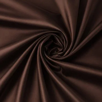Baumwoll Satin Poplin Stoff Braun Baumwoll Satin Poplin Stoff Braun