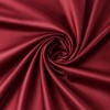 Tessuto Popeline di Cotone Raso Rosso Scuro