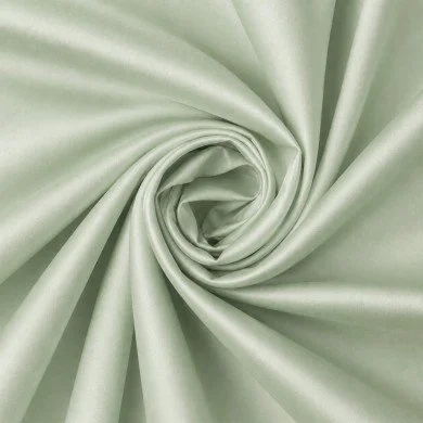 Baumwoll Satin Poplin Stoff Dusty Grün Baumwoll Satin Poplin Stoff Dusty Grün