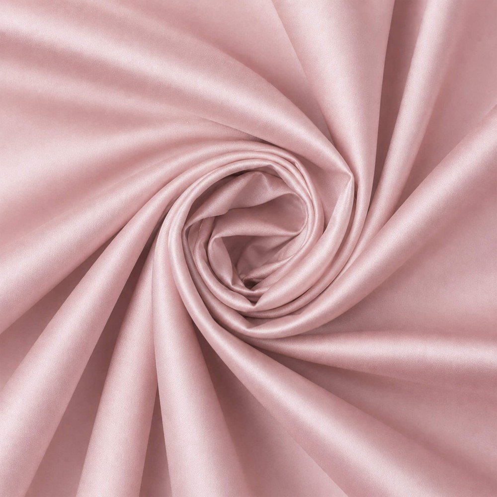 Poplin Satin Cotton Fabric Old Pink