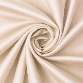 Tessuto Popeline di Cotone Raso Beige Chiaro Tessuto Popeline di Cotone Raso Beige Chiaro