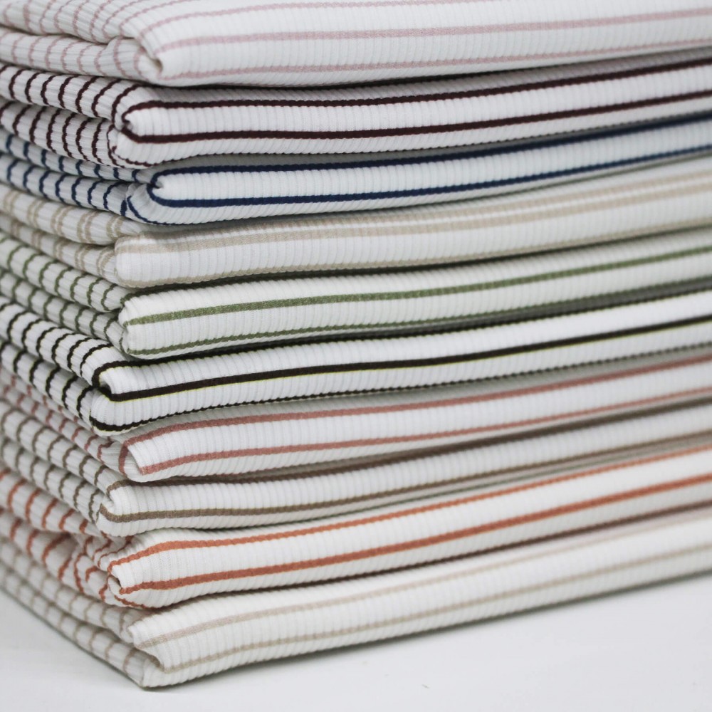 Rib Jersey Strikstof Trykket Stribet Surprise Box 10 x 1 Meter