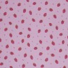 Rib Knit Jersey Fabric - Strawberries Lilac