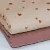 Rippstrick Jersey Stoff - Konfetti Herzen - (Jersey Stoffe)
