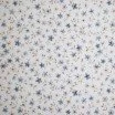 Rib Jersey Stof - Wilde Bloei Staalblauw Rib Jersey Stof - Confettihartjes - (Jersey Stoffen)