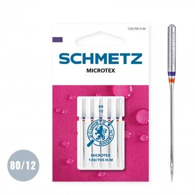 Schmetz Microtex Nadel 80/12 (130/705 H-M) Schmetz Microtex Nadel 80/12 (130/705 H-M)