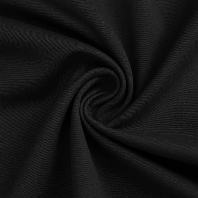 Bambus Twill Stof Sort Bambus Twill Stof Sort - (Fashion Stoffer)